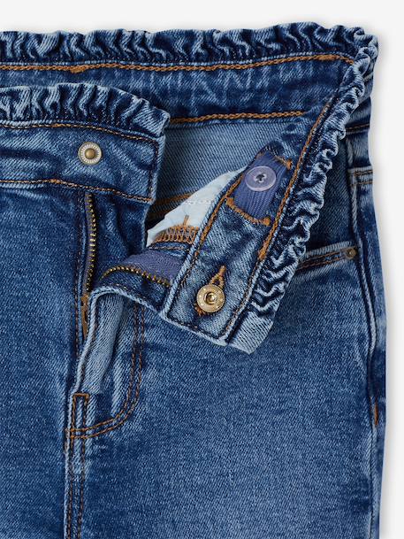 Jean slim fille morpho médium bleu clair+bleu moyen - vertbaudet enfant 