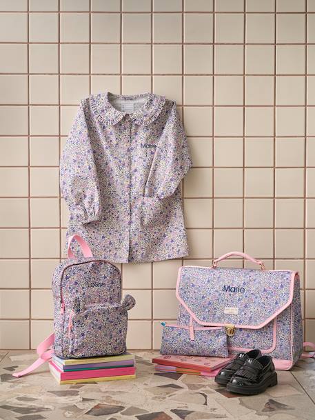 Cartable fille personnalisable lilas poudré - vertbaudet enfant 