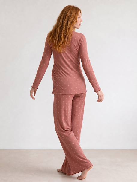 2-piece maternity pyjamas dusky pink - vertbaudet enfant 