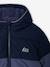 Hooded puffer jacket for boys blue+rust - vertbaudet enfant 