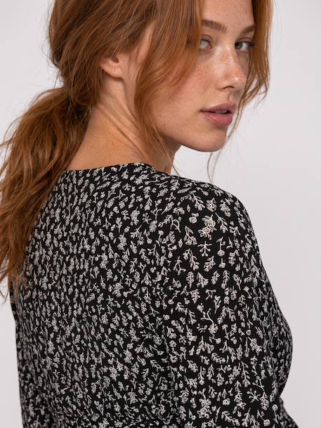 Robe de grossesse manches longues noir - vertbaudet enfant 