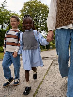 Robe-chemise fille effet 2 en 1 - vertbaudet enfant Fille-Robe-chemise fille effet 2 en 1