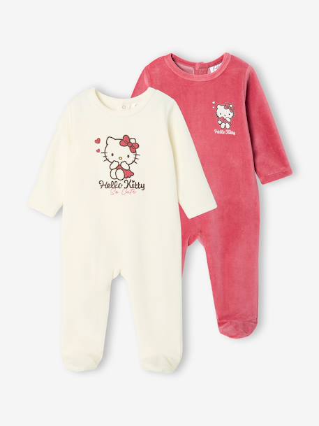 Pack of 2 Hello Kitty pyjamas for baby girls raspberry pink - vertbaudet enfant 