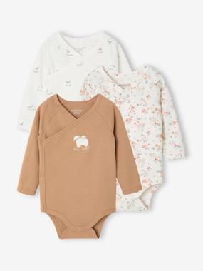 Bébé-Body-Lot de 2 bodies naissance manches longues 