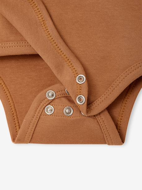 Lot de 5 bodies bébé garçon manches longues caramel - vertbaudet enfant 
