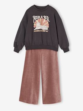-Sweatshirt and trousers set for girls