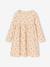 Ensemble fille cardigan et robe imprimée fleurs camel+marine+vert de gris - vertbaudet enfant 