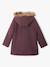 Hooded Duffel Coat with Toggles, in Woollen Fabric, for Girls blush+camel+grey green+plum - vertbaudet enfant 