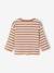 Long-sleeved striped T-shirt for baby cappuccino+khaki - vertbaudet enfant 