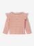 T-shirt manches longues bébé fille rose+vanille - vertbaudet enfant 