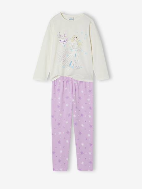 Pyjama La Reine des Neiges lilas poudré - vertbaudet enfant 