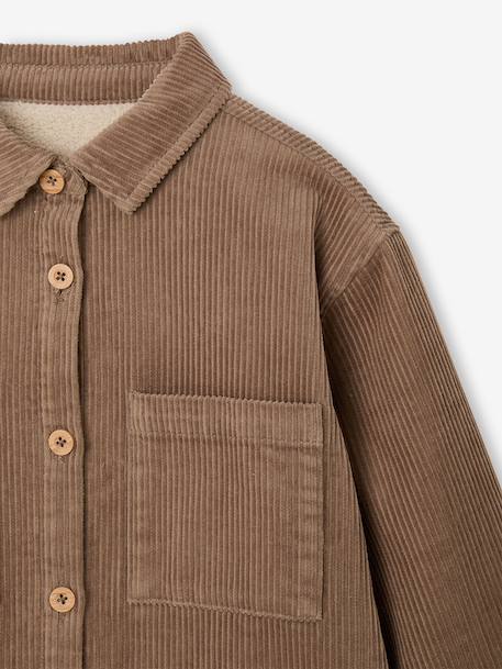Chemise manches longues garçon taupe - vertbaudet enfant 