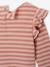 T-shirt manches longues bébé fille rose+vanille - vertbaudet enfant 