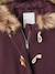 Hooded Duffel Coat with Toggles, in Woollen Fabric, for Girls blush+camel+grey green+plum - vertbaudet enfant 