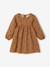 Robe bébé fille manches longues bleu+noisette - vertbaudet enfant 