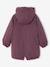 Parka fille à capuche doublée imitation fourrure bois de rose+noir+prune+vert foncé - vertbaudet enfant 