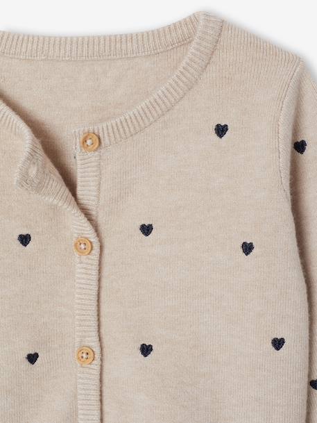 3-piece set for baby girls marl beige - vertbaudet enfant 