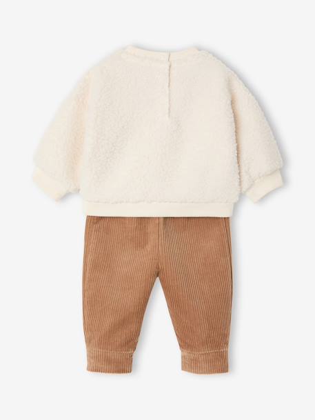 Ensemble 3 pièces naissance bébé écru - vertbaudet enfant 