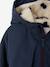 Sherpa-Lined Hooded Windcheater for Girls navy blue+rose - vertbaudet enfant 