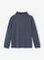 Pack of 2 long-sleeved polo shirts for boys slate blue+white - vertbaudet enfant 