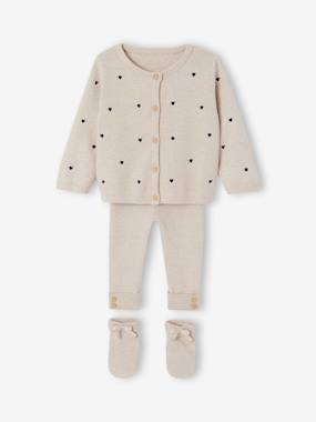 Ensemble 3 pièces bébé fille - vertbaudet enfant
