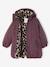Parka fille à capuche doublée imitation fourrure bois de rose+noir+prune+vert foncé - vertbaudet enfant 
