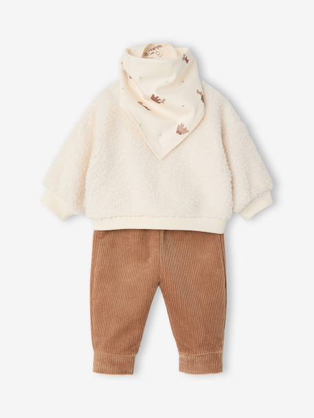 Ensemble 3 pièces naissance bébé écru - vertbaudet enfant 