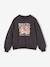 Ensemble fille sweat et pantalon anthracite+écru - vertbaudet enfant 