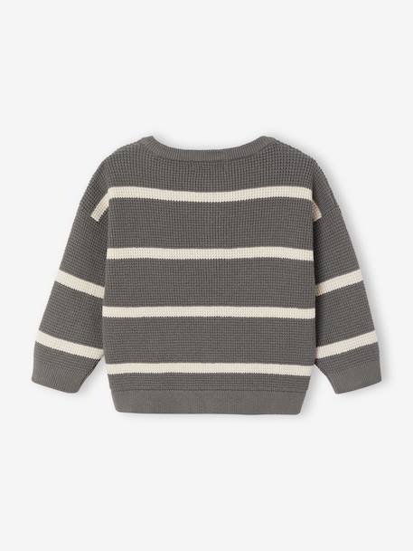 Baby long-sleeved jumper grey green - vertbaudet enfant 