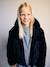 Faux fur jacket for girls black - vertbaudet enfant 