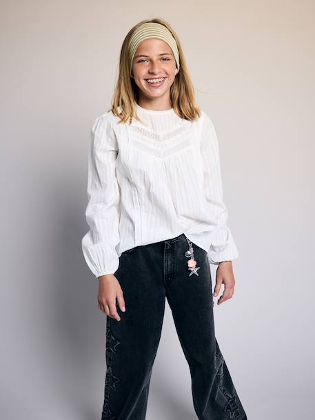 Blouse for girls ecru - vertbaudet enfant 
