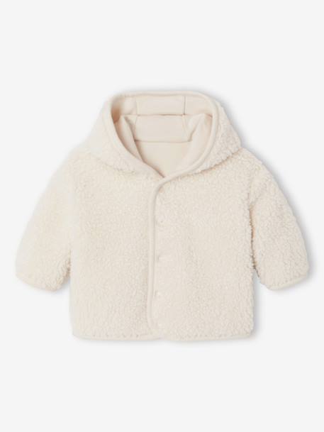 Gilet à capuche naissance vanilla - vertbaudet enfant 