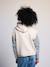 Sleeveless hooded zip-up cardigan for girls beige - vertbaudet enfant 