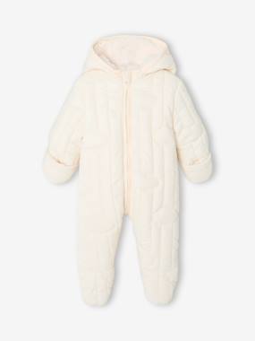Baby-Outerwear-Newborn pramsuit with hood