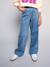 Loose-Fit Jeans for Girls, JONEN deep blue+denim grey+medium blue - vertbaudet enfant 