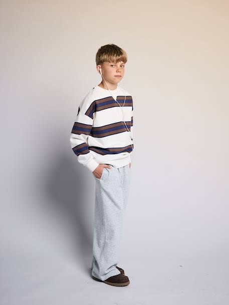 Pack of 2 wide-leg trousers for boys grey - vertbaudet enfant 