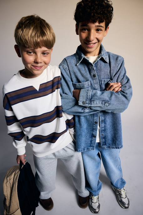 Chemise garçon denim stone - vertbaudet enfant 