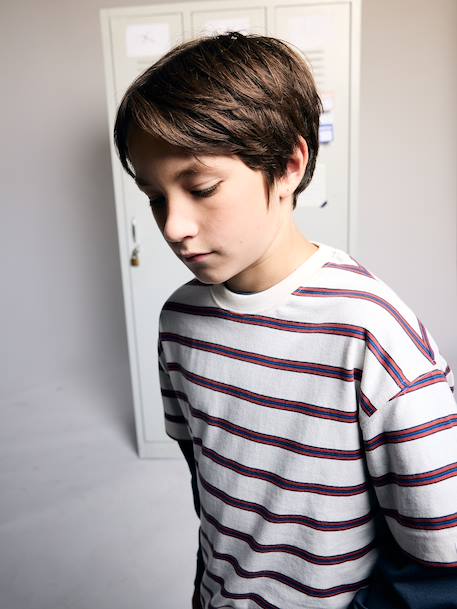 Pack of 2 T-shirts for boys ecru - vertbaudet enfant 