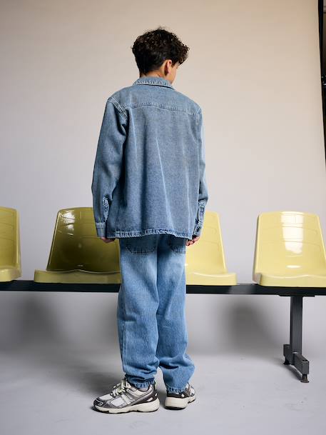 Chemise garçon denim stone - vertbaudet enfant 
