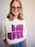 Sweatshirt for girls ecru+old rose - vertbaudet enfant 