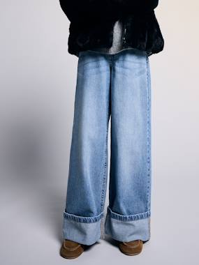 -Wide-leg jeans for girls