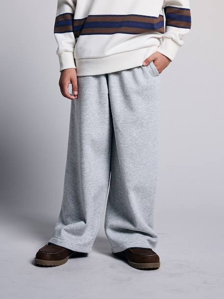 Pack of 2 wide-leg trousers for boys grey - vertbaudet enfant 