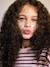 Long-sleeved striped T-shirt for girls dusky pink+ecru - vertbaudet enfant 