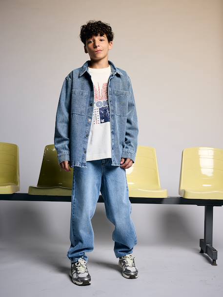 Short-sleeved T-shirt for boys ecru - vertbaudet enfant 