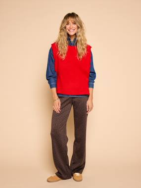 -Maternity wide-leg trousers