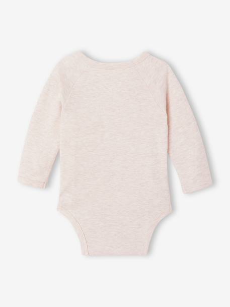 Pack of 5 long-sleeved bodysuits for newborns beige - vertbaudet enfant 