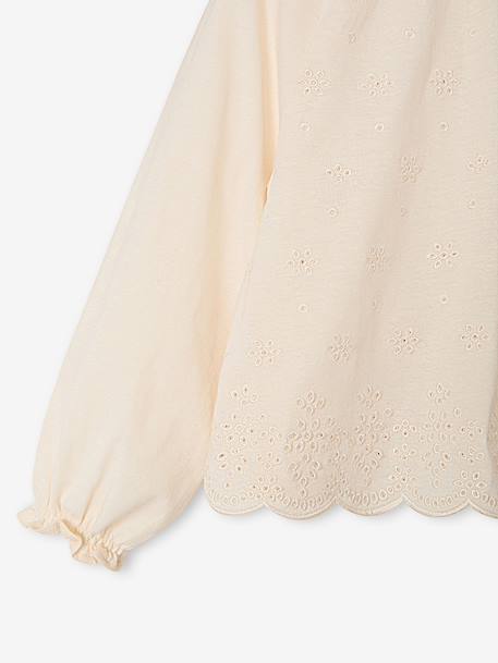 Blouse manches longues enfant fille écru - vertbaudet enfant 