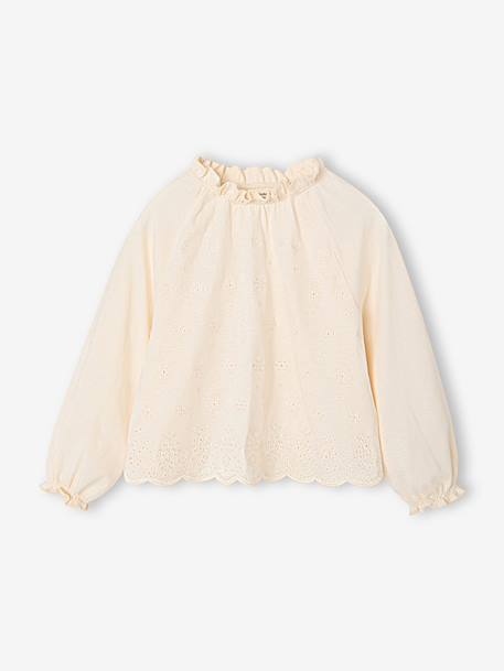 Blouse manches longues enfant fille écru - vertbaudet enfant 