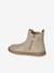 Leather Boots for Girls beige+black+bronze+brown+cocoa+golden yellow+green+navy blue+old rose - vertbaudet enfant 