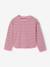 Striped long-sleeved T-shirt for girls mauve+navy blue+sweet pink - vertbaudet enfant 